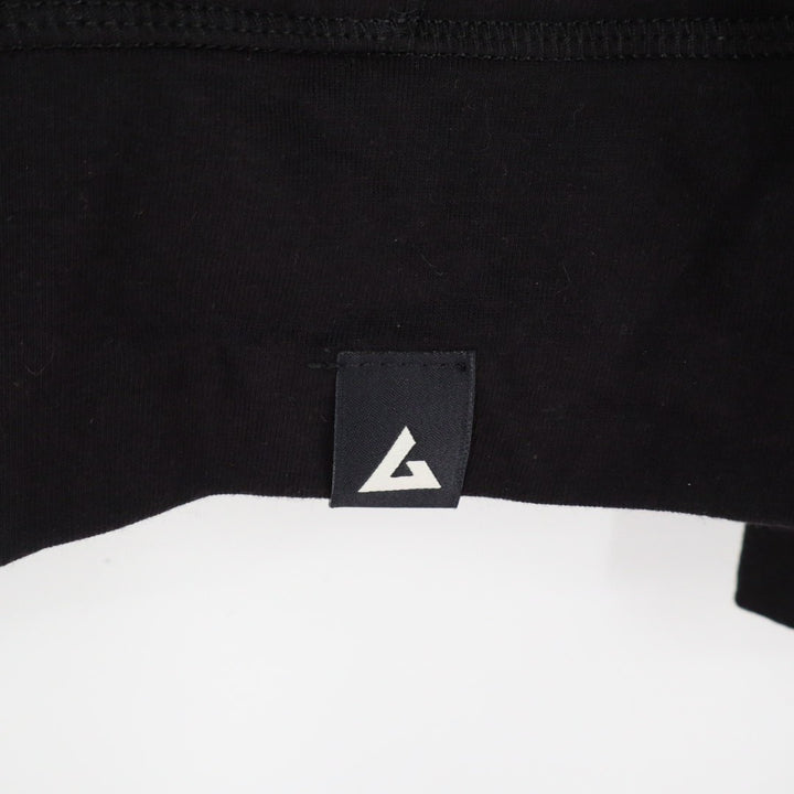 American Giant Hoodie Womens Medium Black Ribbed Full Zip Pockets Raglan Sleeve