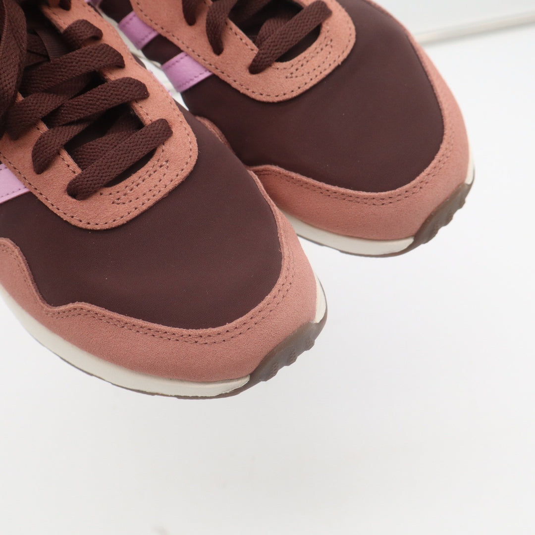 Adidas Womens Brown Pink Low Top Sneakers Lace Up Athletic Shoes Size 8