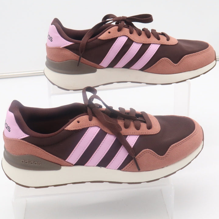 Adidas Womens Brown Pink Low Top Sneakers Lace Up Athletic Shoes Size 8