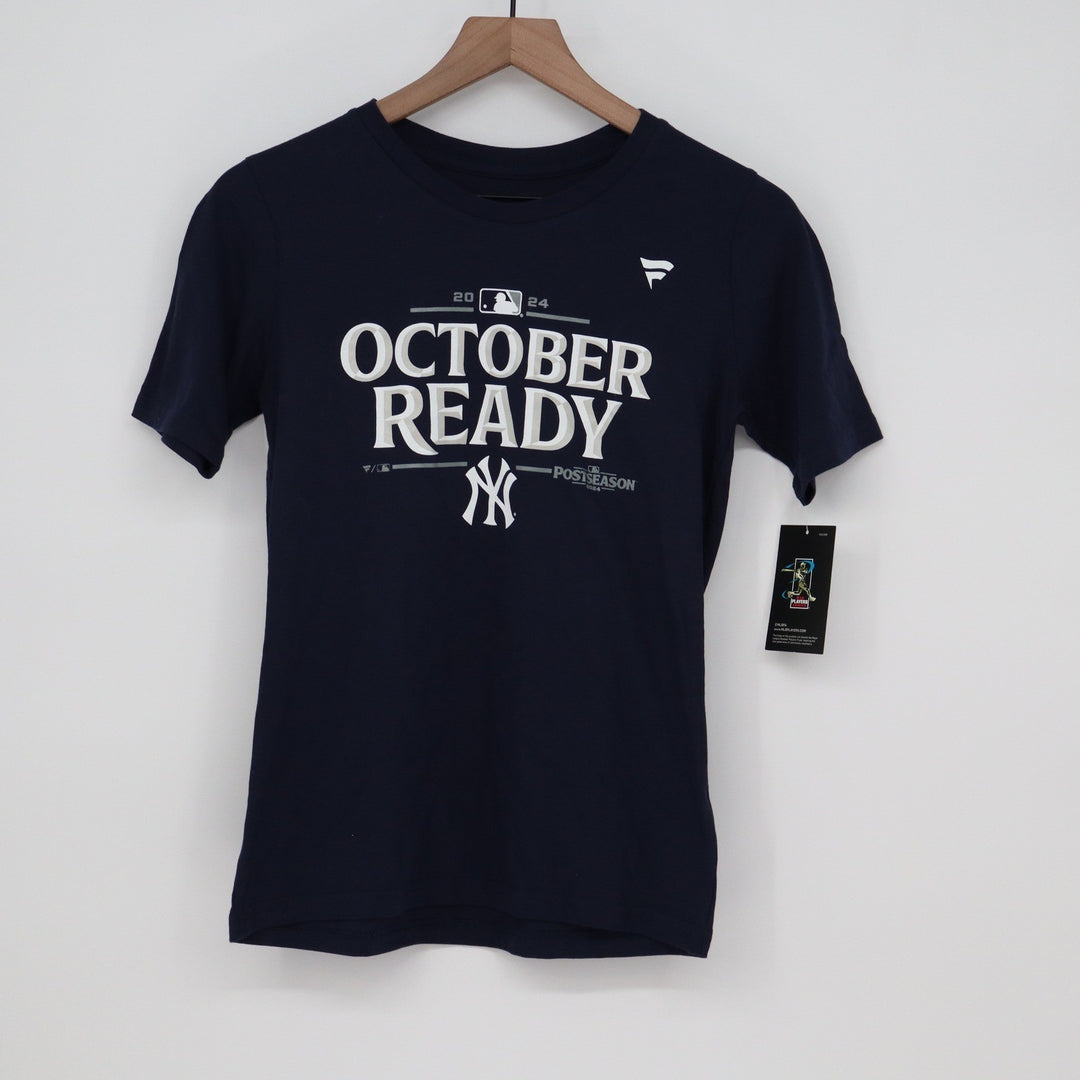 Fanatics New York Yankees 2024 October Ready Navy T-Shirt Youth M 10/12