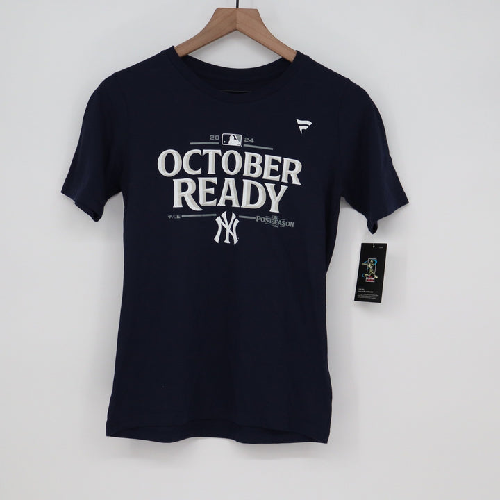 Fanatics New York Yankees 2024 October Ready Navy T-Shirt Youth M 10/12