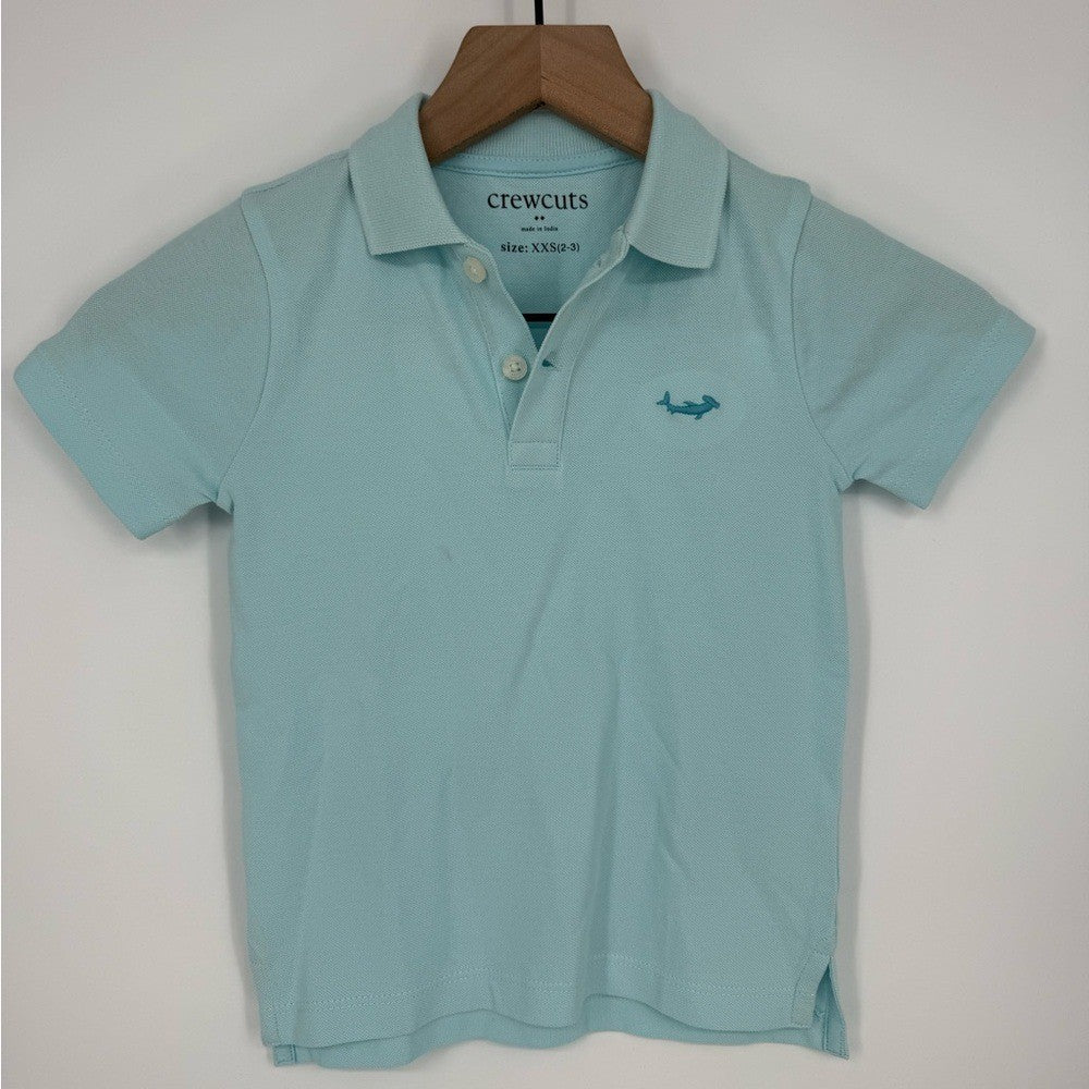 J.Crew Crewcuts Boy's Pique Critter Polo Shirt Size XXS (2-3)