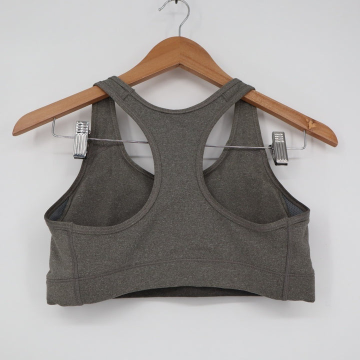 Nike Dri-Fit Sports Bra Womens Medium Heather Gray Racerback Yoga Active Wear
