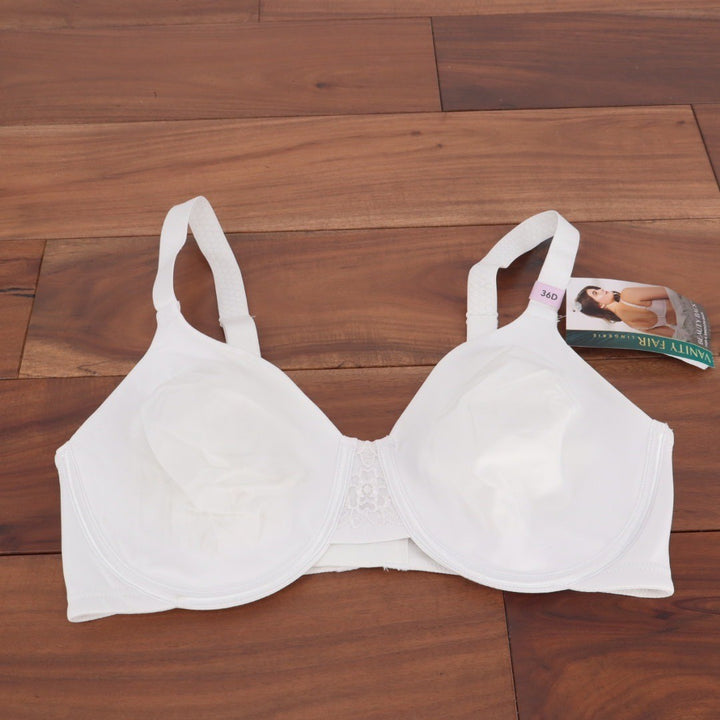 Vanity Fair Beauty Back Full Figure Underwire Bra White 36D 76080