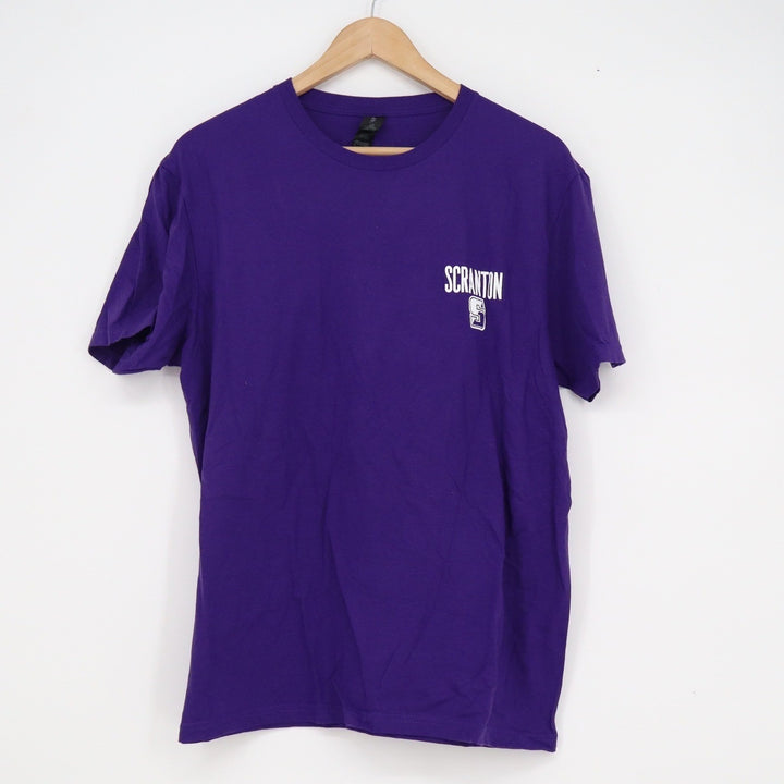 Gildan Softstyle University of Scranton Royals Purple Graphic T-Shirt Mens M