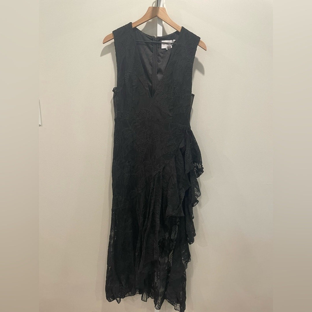 One33 Social Ruffle Palm Gown Size 8