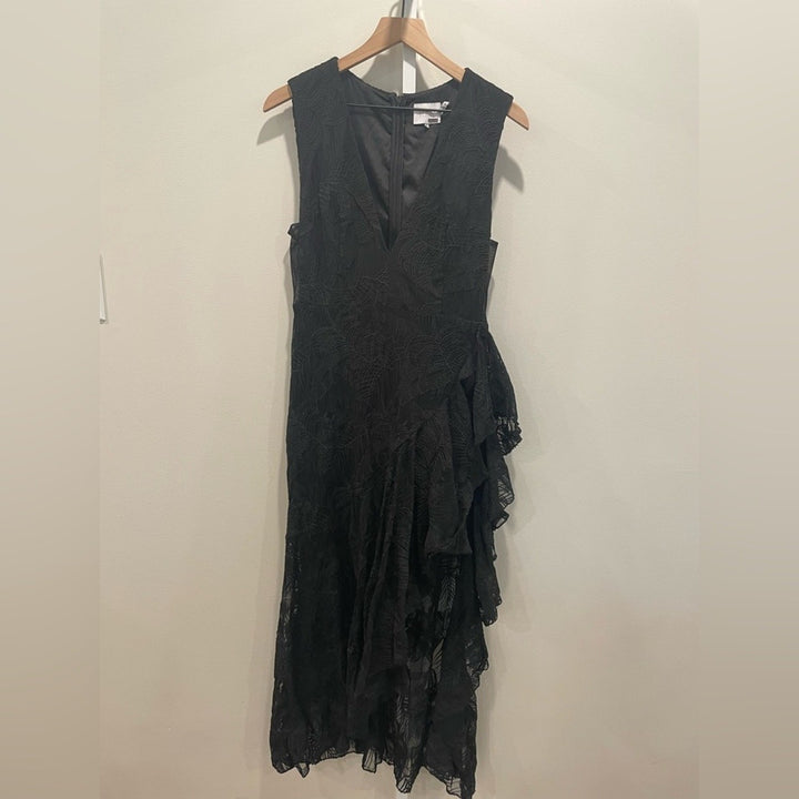 One33 Social Ruffle Palm Gown Size 8