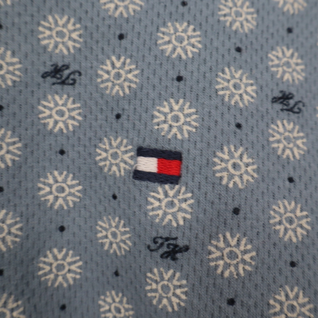 Tommy Hilfiger 2-PC Pajamas Set Womens XL Blue Snowflakes Cotton Crew Sleepwear