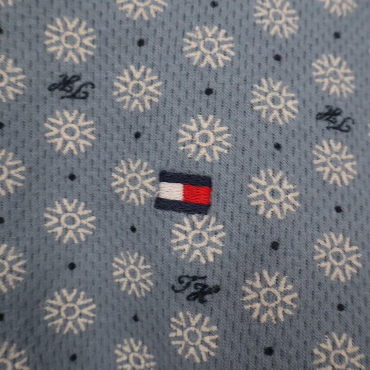 Tommy Hilfiger 2-PC Pajamas Set Womens XL Blue Snowflakes Cotton Crew Sleepwear