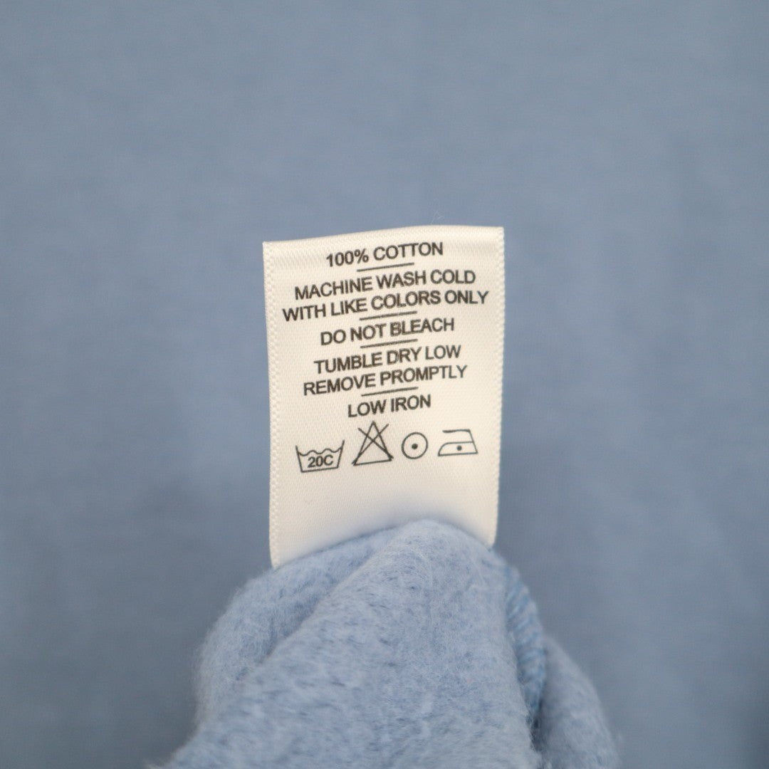 American Giant Midweight Hoodie Womens XS Blue Cotton Fleece Kangaroo Pocket