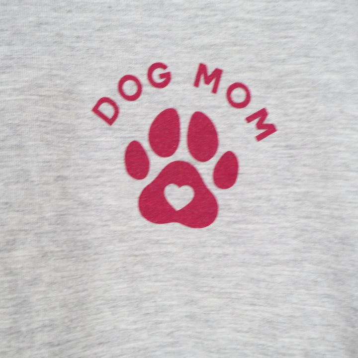 Celebrate Mothers Day Dog Mom Graphic T-Shirt Heather Gray XXL 20 Paw Print Tee