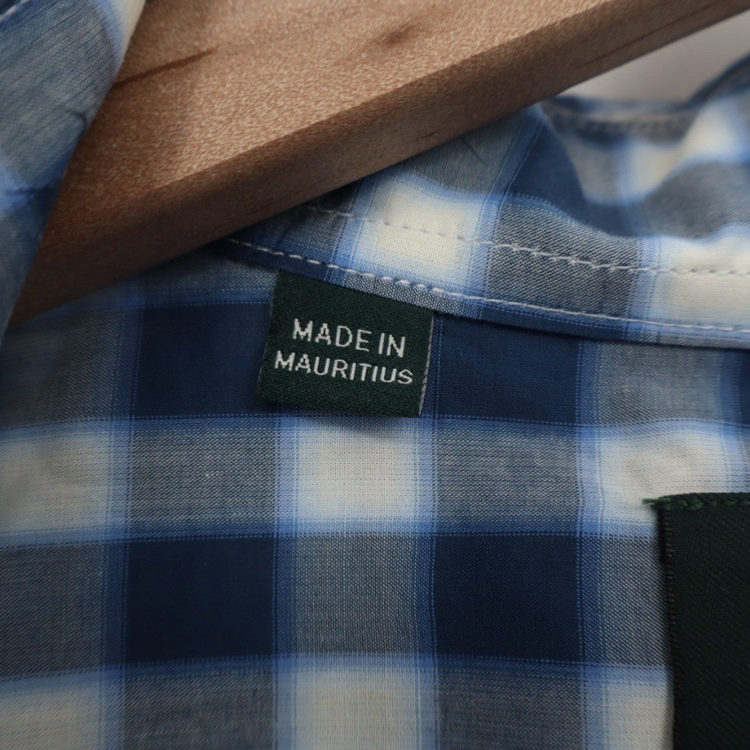 Rodd & Gunn Fit Gingham Check Long Sleeve Button Up Shirt XL Woven in Italy