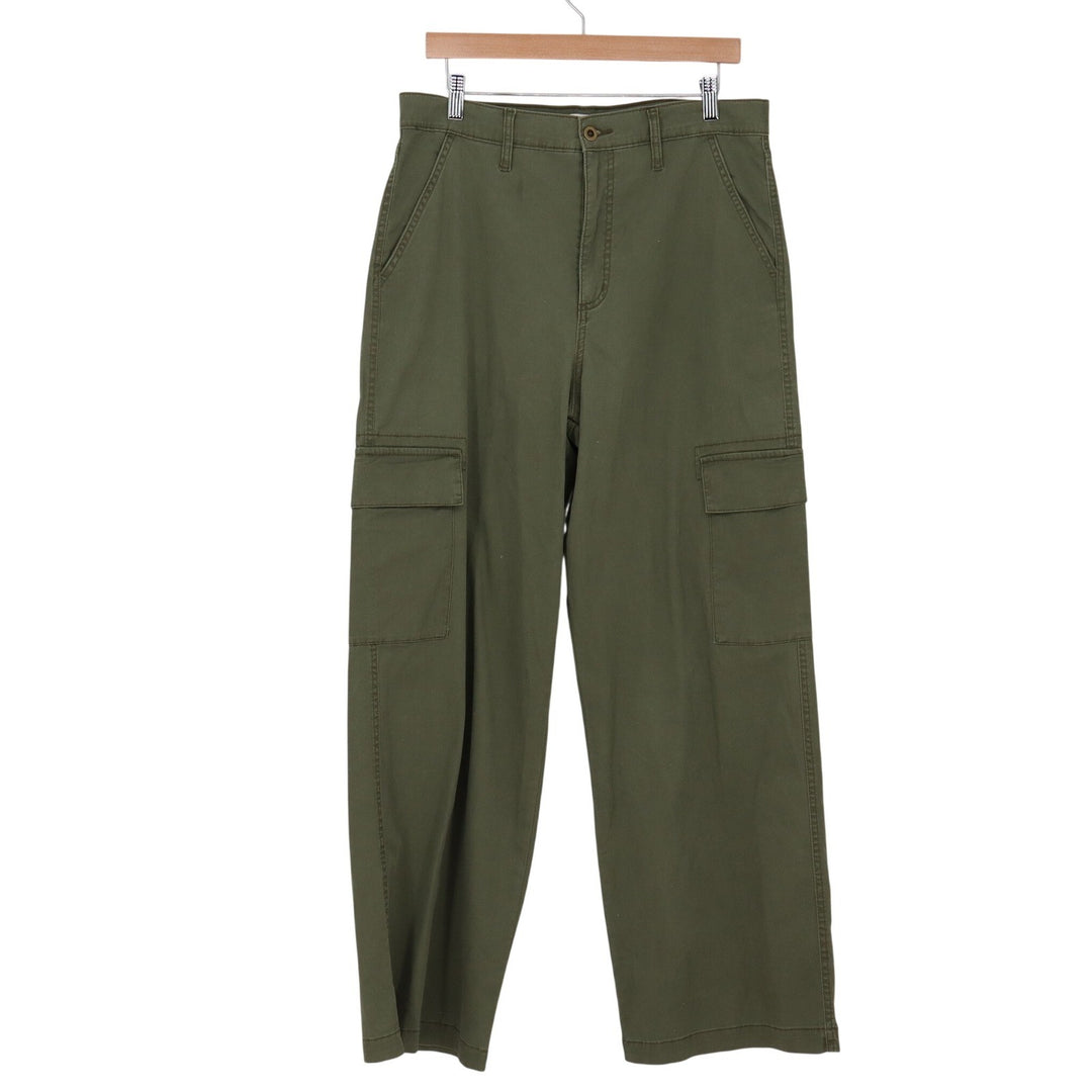 Jessica Simpson Cargo Pants Womens 12 Wide Leg Olive Green Utility Excellent