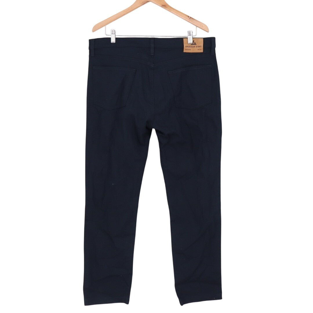 American Giant The Roughneck Pant Made In USA Size 36X32 Navy Blue