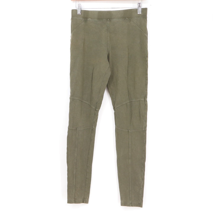 Forever 21 Olive Green Moto Leggings Womens Medium Paneled Utility Slim