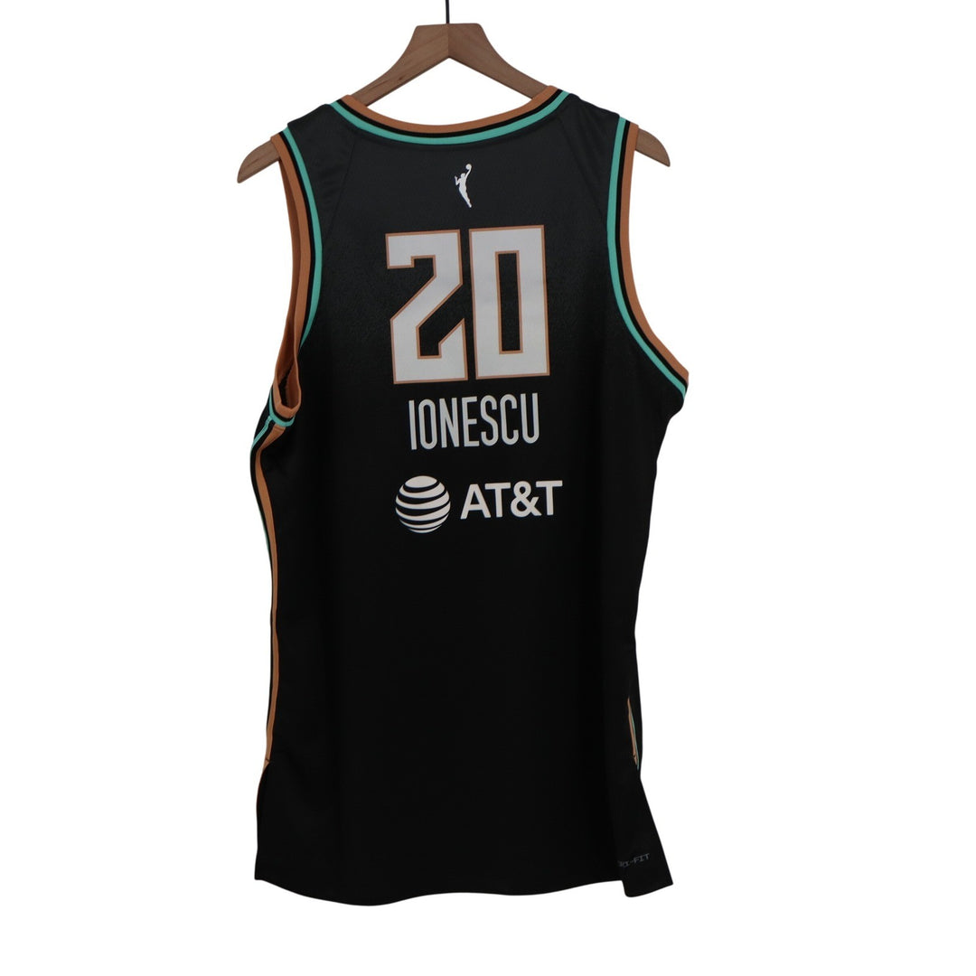 Nike New York Liberty Sabrina Ionescu 20 Explorer Edition Jersey Womens L Black