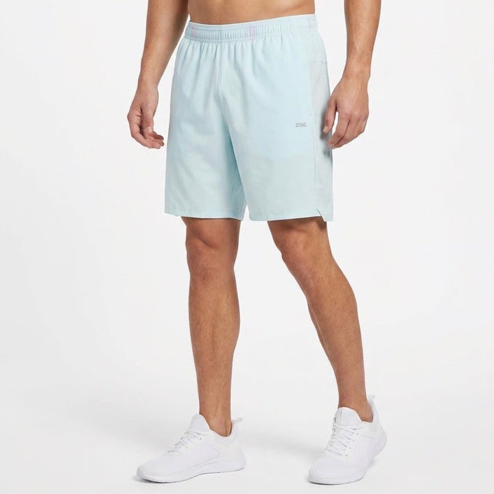 DSG Mens 7" Stride Short Light Blue Athletic Running Training Shorts Small NEW