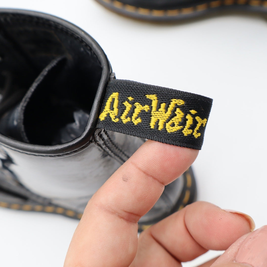 Dr. Martens 1460 Black Patent Leather 8-Eye Combat Boots US Women 7