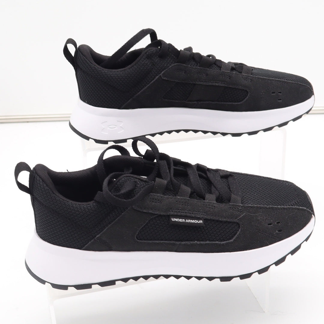 Under Armour Essential Heritage Black White Sneakers Women's Size 8