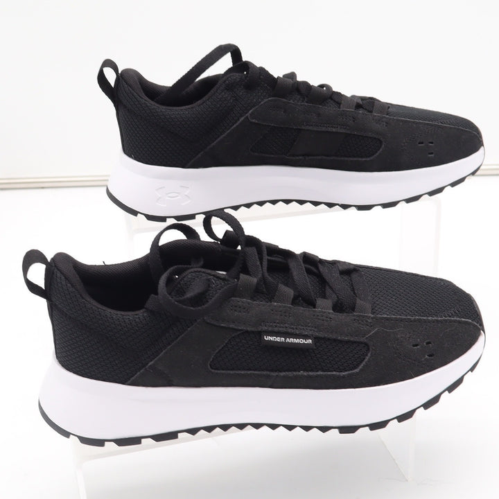 Under Armour Essential Heritage Black White Sneakers Women's Size 8