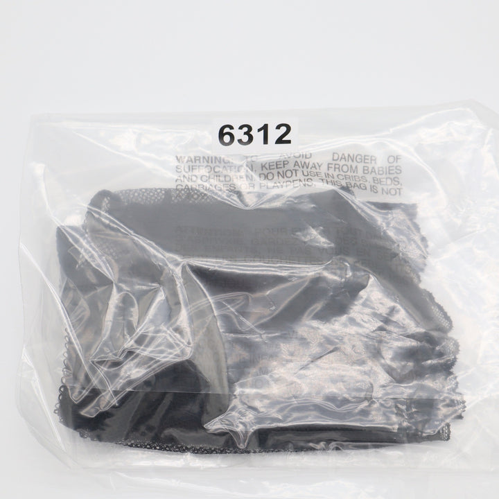Wacoal Halo Lace Thong Black Floral Mesh Panty 845384 XL NEW