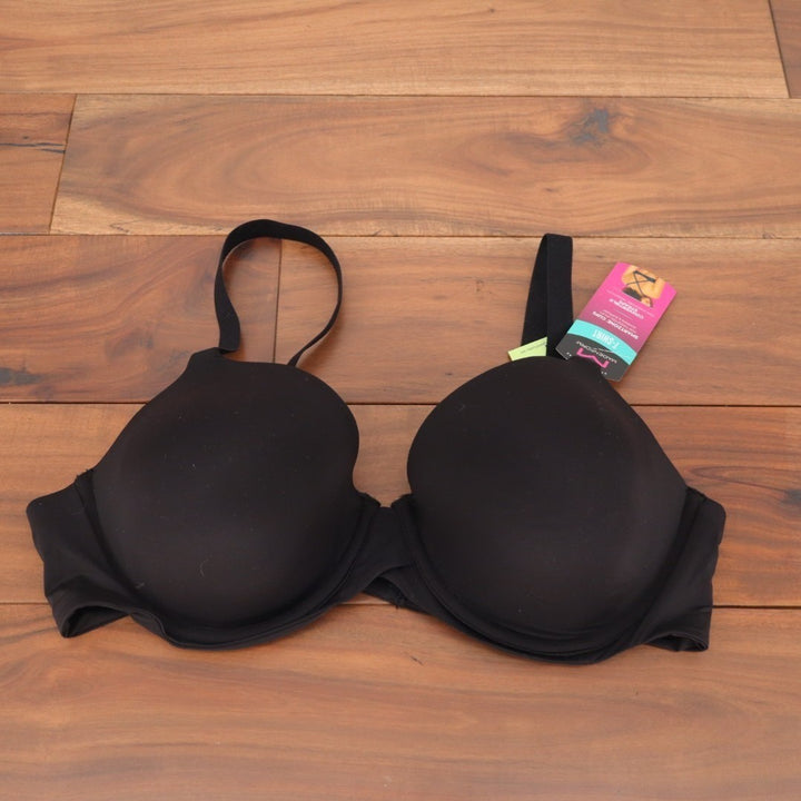 Maidenform One Fab Fit Everyday Modern Demi Underwire T Shirt Bra 40B Black