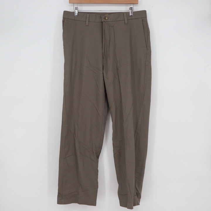 Lee Mens Brown Stain Resistant Relaxed Fit Chino Pants 33x29
