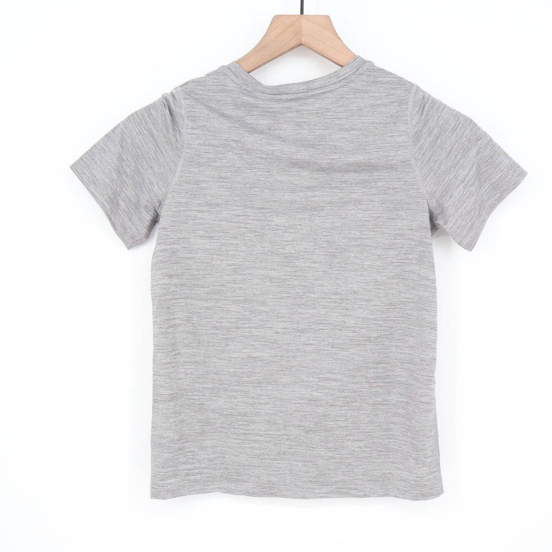 DSG Boys Movement Tee Dark Gray Heather Short Sleeve Shirt Size S 8-9