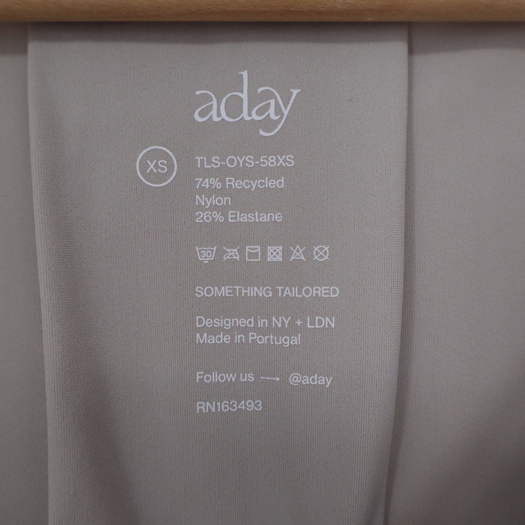 Aday Something Tailored V-Neck Top Oyster Taupe Womens XS