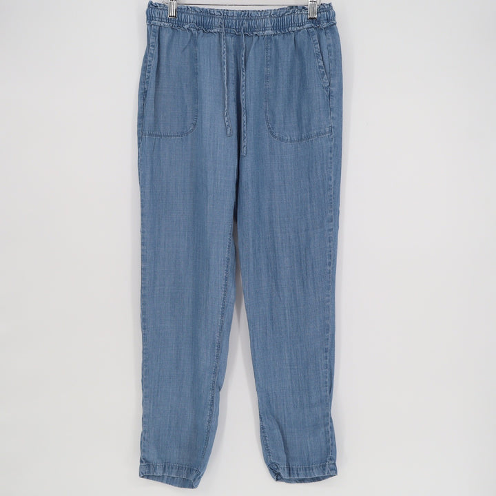 Splendid Blue Lyocell Drawstring Jogger Pants Womens Size Small