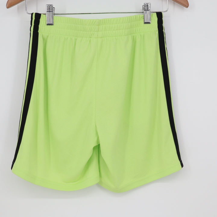 Adidas Boys Pulse Lime 3S Essentials Mid Thigh Shorts Green Size L 14/16