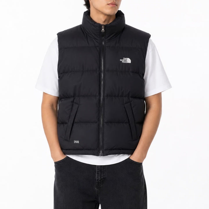 The North Face Puffer Vest Mens S Summit Series 700 Black Down Quilted Excellent