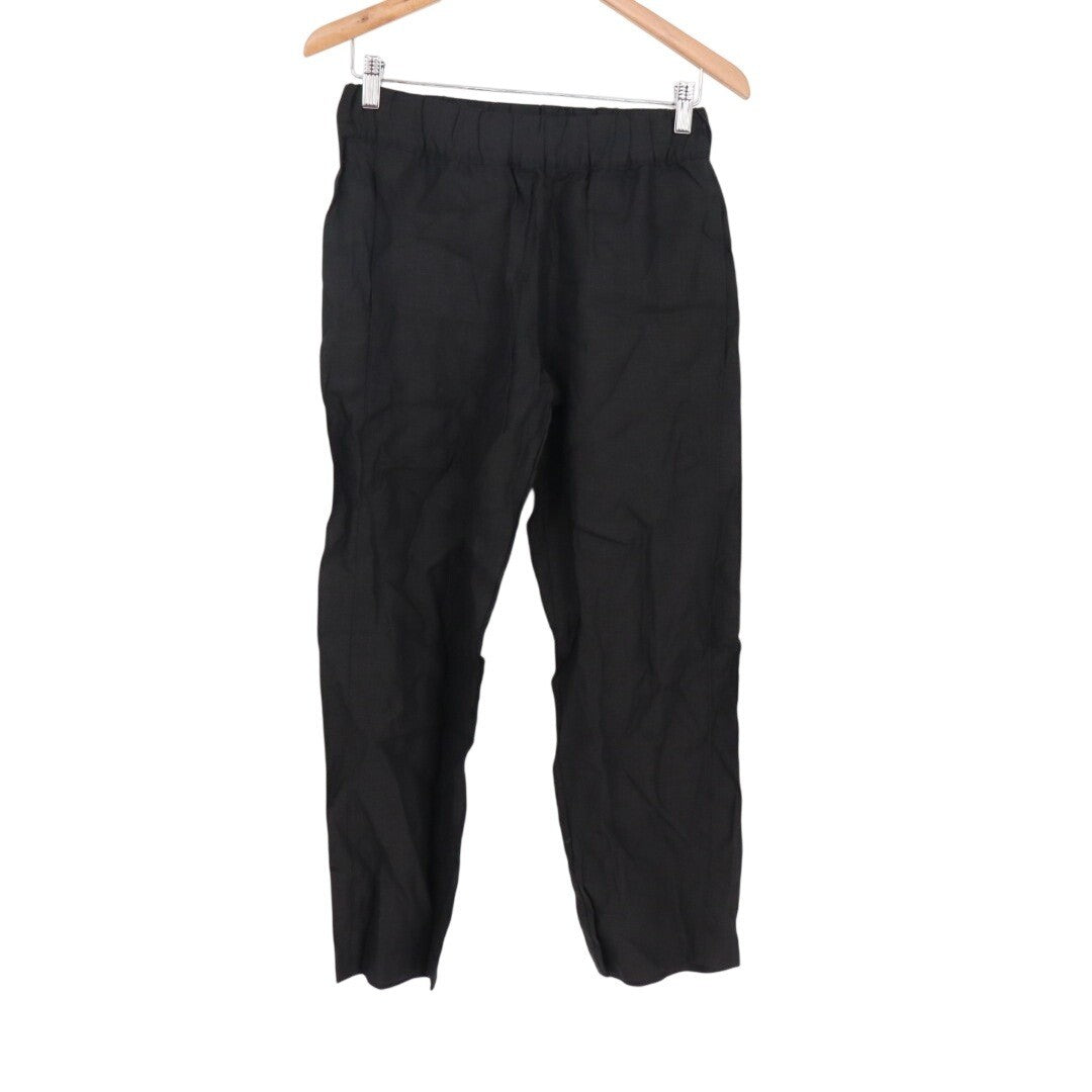 American Giant Pants Womens XS Black Linen Summer Wear Relaxed Fit Wide Leg