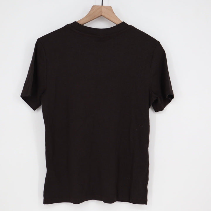 American Giant Women's Rib Crew Tee Made In USA Size XL