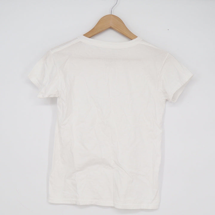 Fruit of the Loom White Cotton Crew Neck T-Shirt Boys Medium 10-12 Short Sleeve