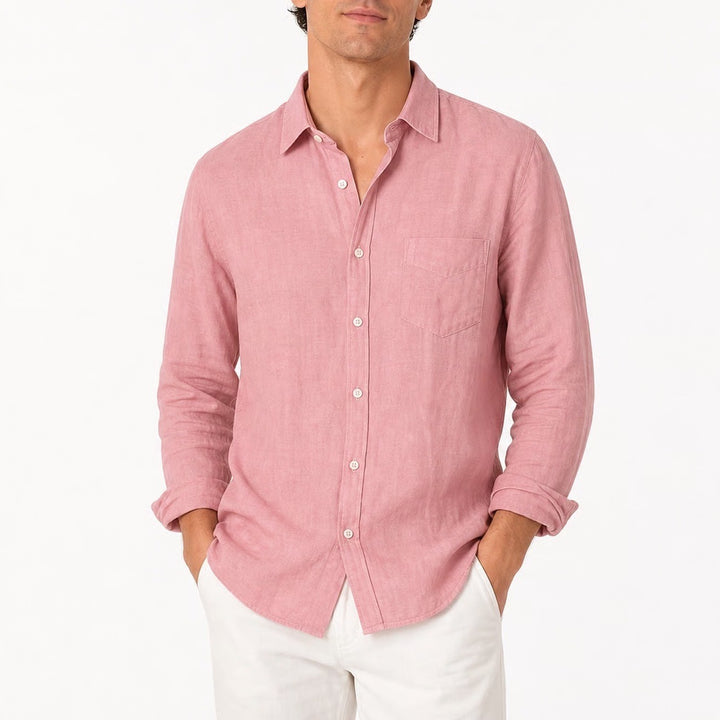 J.Crew Shirt Mens XL Lightweight Chambray Red Button-Down Striped Excellent