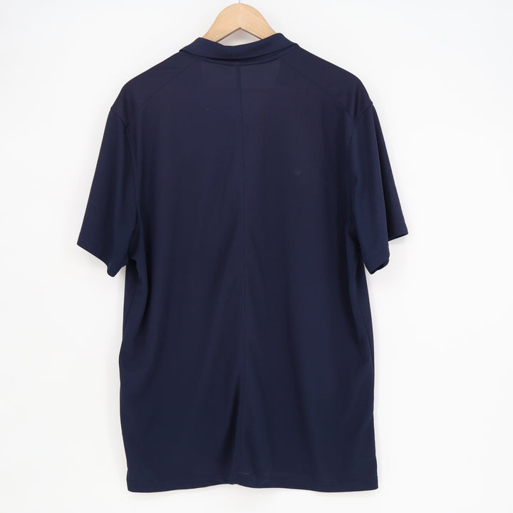 Nike Dri-FIT Mens Polo Shirt Navy Blue Standard Fit Short Sleeve Large RKA 365