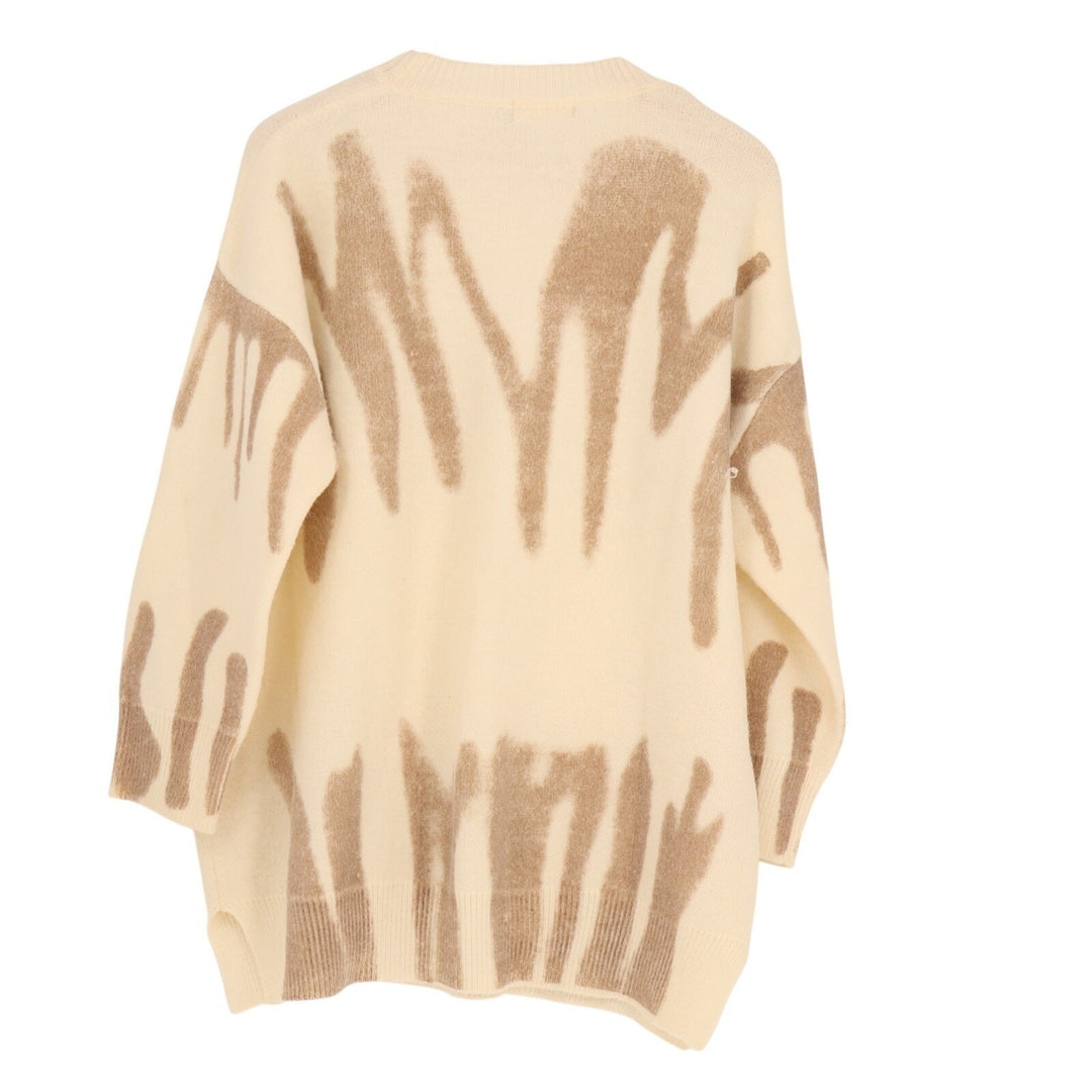 Altar'd State Sweater Womens S/M Cream Tan Tight Knit Acrylic Oversized Fit
