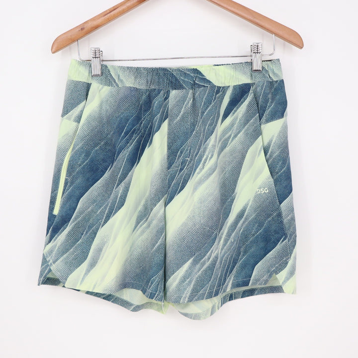 DSG Mens 6" Agility Short Navy Lime Abstract Graphic Training Gym S NEW