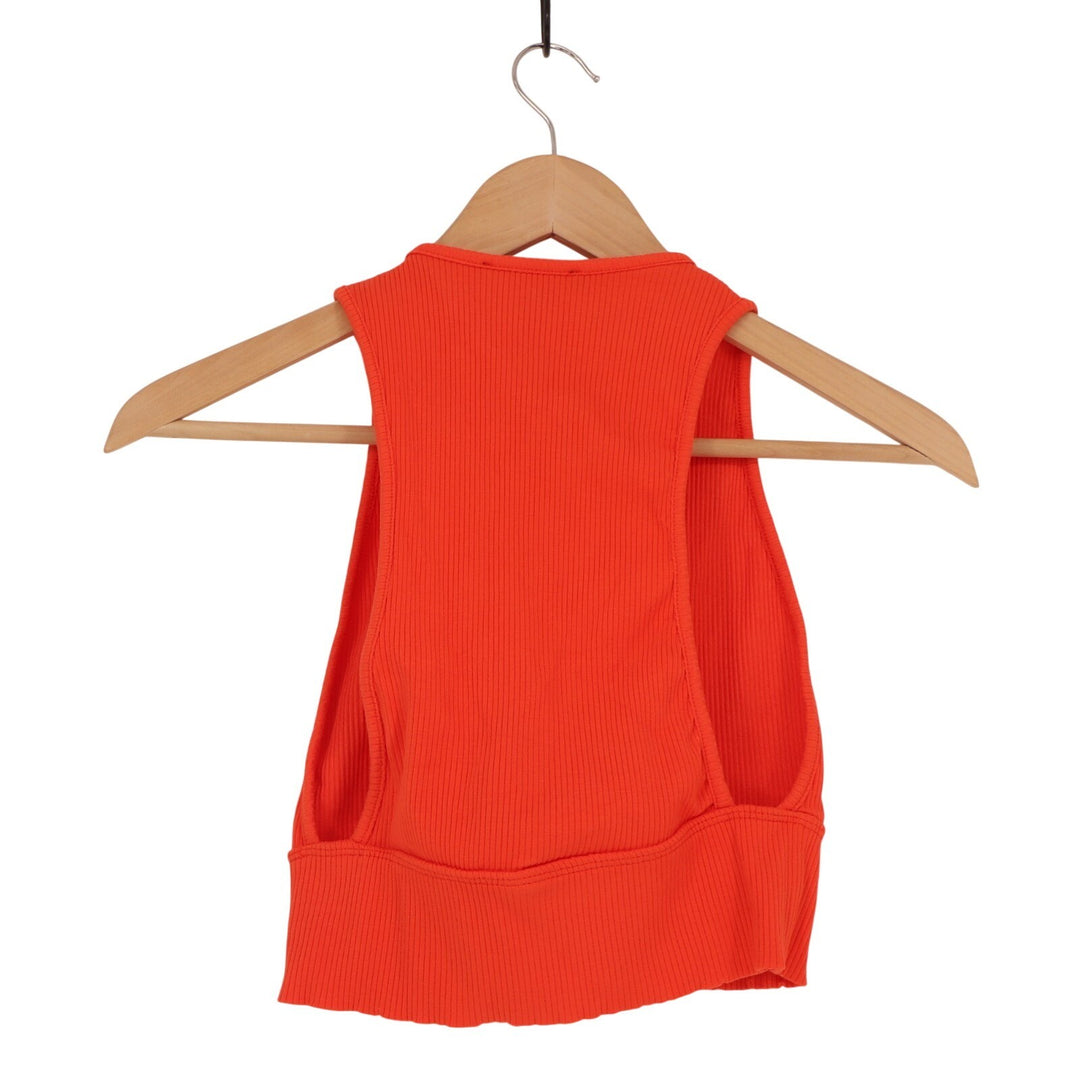 Lulus Absolute Edge Two Piece Bodycon Midi Dress Womens Small Orange Sleeveless