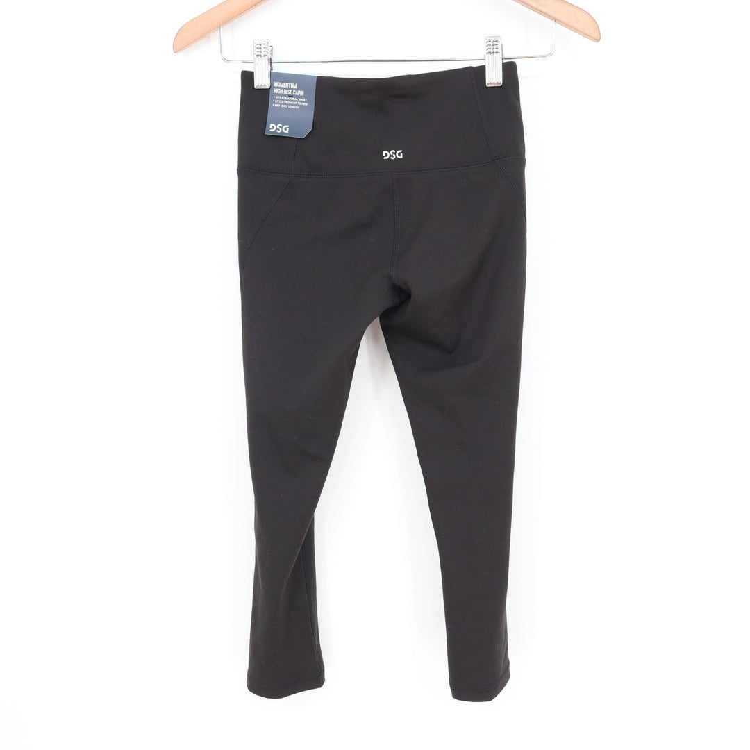 DSG Momentum High Rise Capri Leggings Black XXS DAW12304B New With Tags