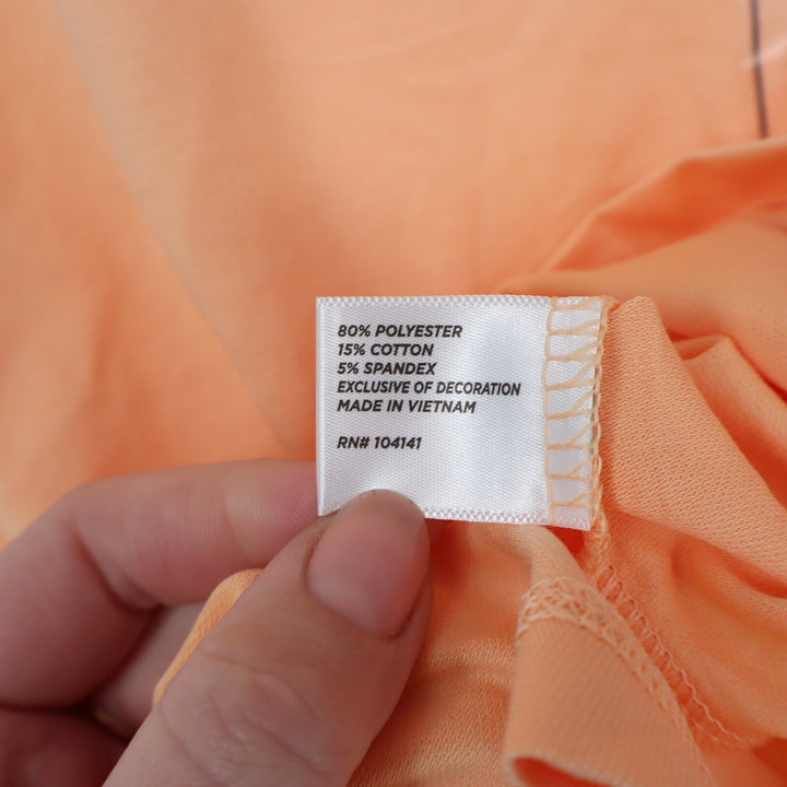 Walter Hagen Womens P11 Sleeveless Johnny Golf Polo Peach Fuzz Orange XS NEW