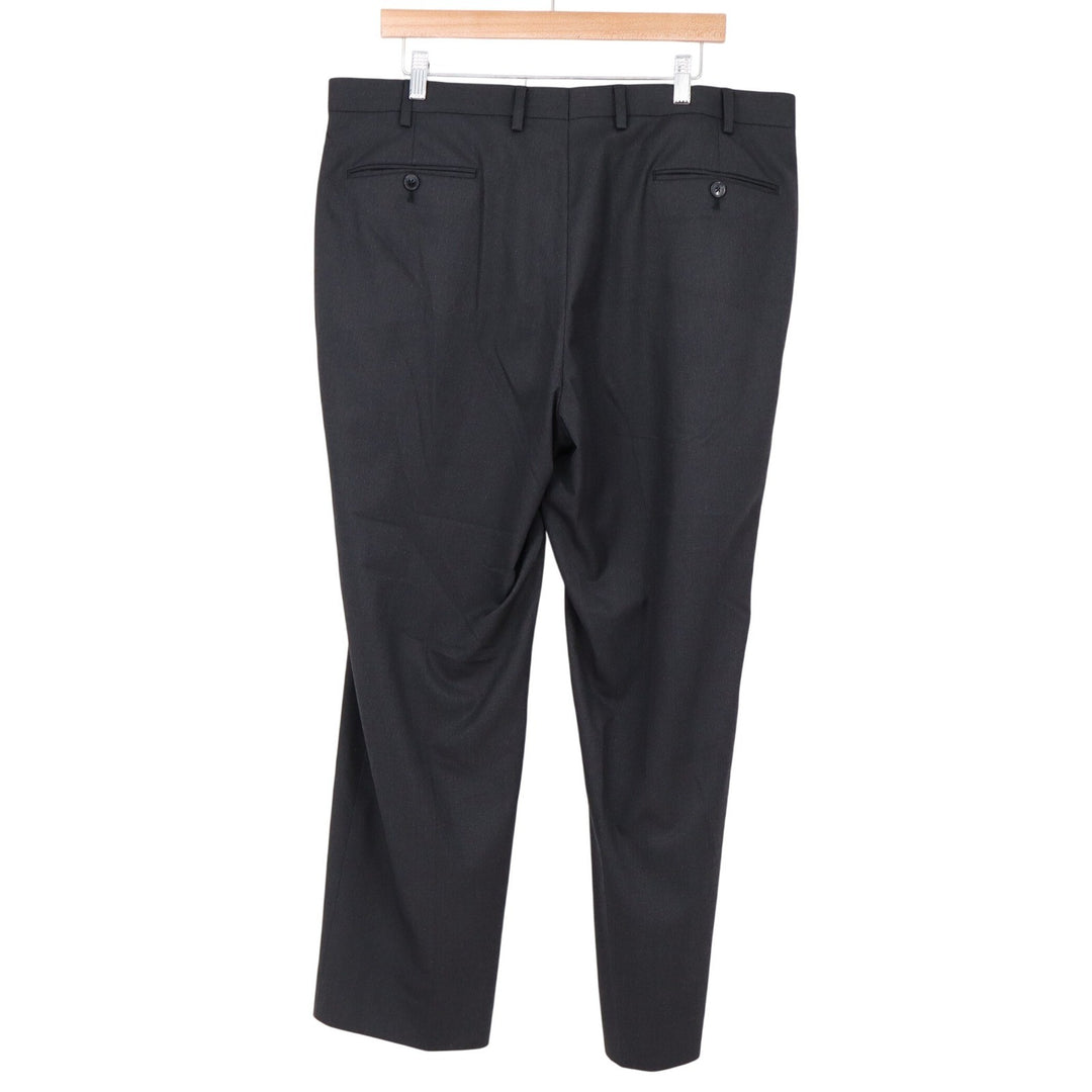 Alfani Dress Pants Mens 38x32 Regular Fit Charcoal Black Stretch Excellent