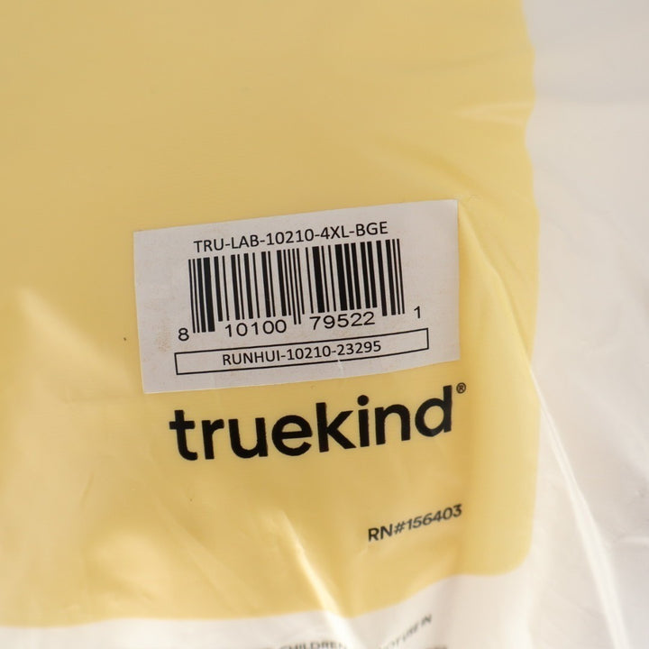 Truekind Supportive Comfort Wireless Shaping Bra Womens 4XL Beige U-Shaped Back