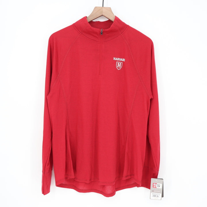Colosseum Harvard University Womens XL Crimson Quarter Zip Pullover