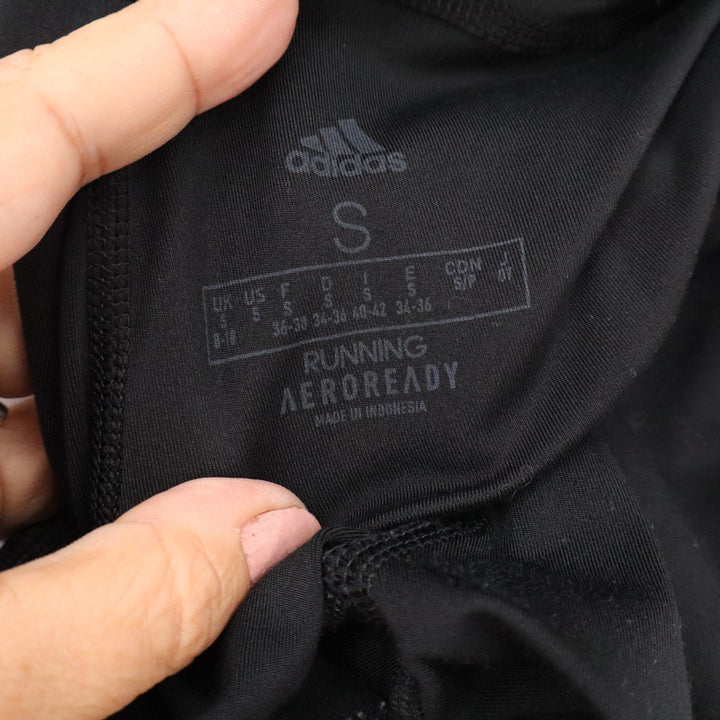Adidas Aeroready Womens Running Leggings Black High Rise Reflective Size S