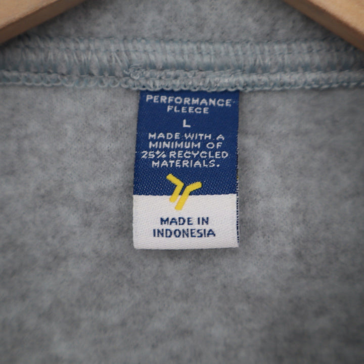 Old Navy Performance Fleece Full Zip Jacket Heather Gray Mock Neck Large