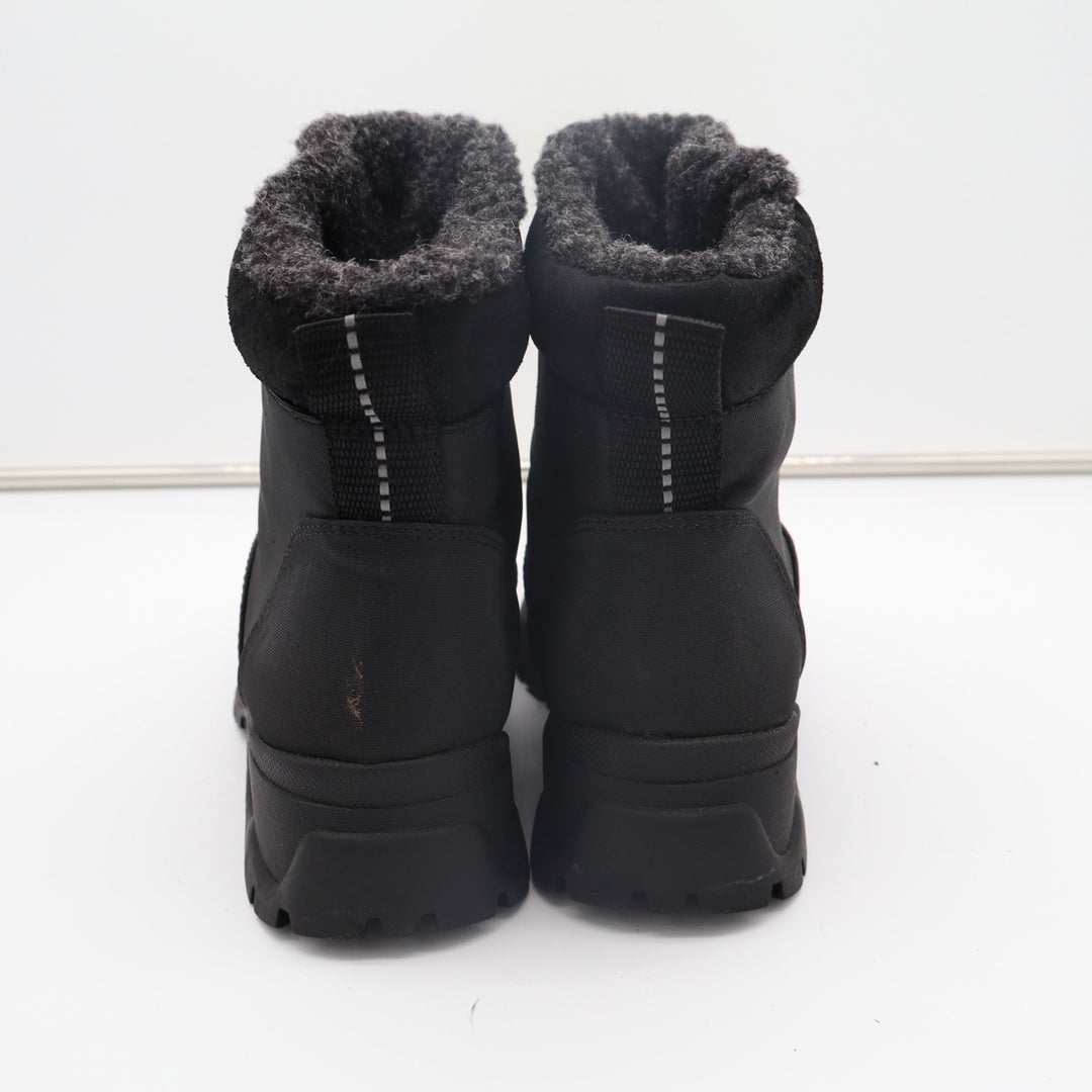 Pacific Trail Combat Women Black Fur Lined Ankle Waterproof Winter Hiking Boots