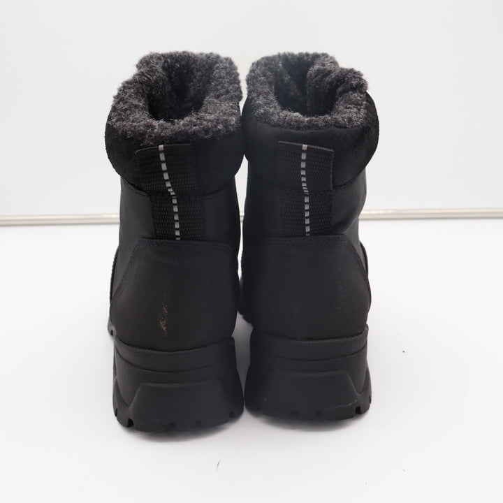 Pacific Trail Combat Women Black Fur Lined Ankle Waterproof Winter Hiking Boots