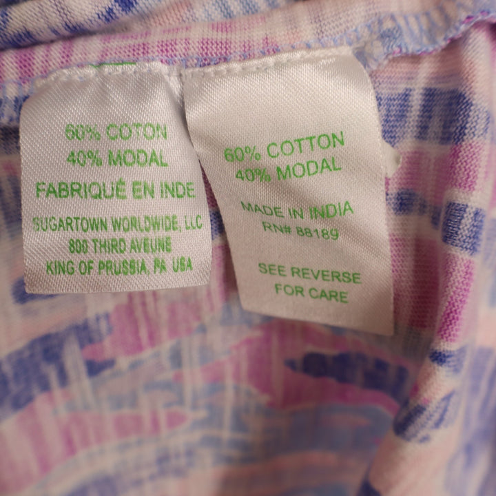 Lilly Pulitzer Tideline Tank Dress Womens Medium Multi Tie-Dye Cotton Smocked